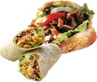 Kebabs & Lazzolli Wraps